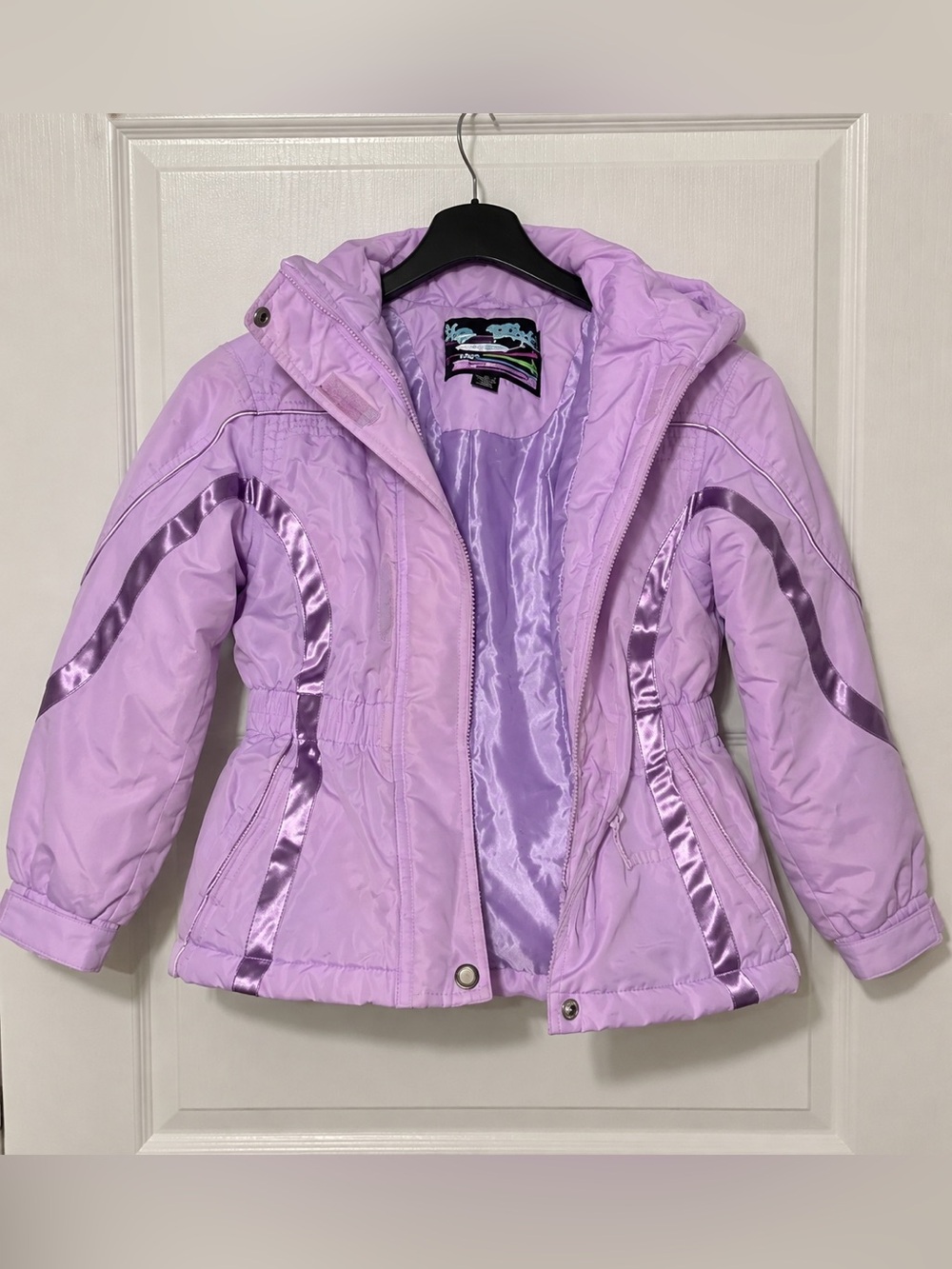 Big Chill Girls' Light Purple Lavender Ski Coat Puffer Jacket 4T